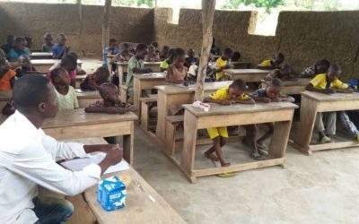 Opération Bol de pâtes au profit une école  à GANNANDJI  au Bénin